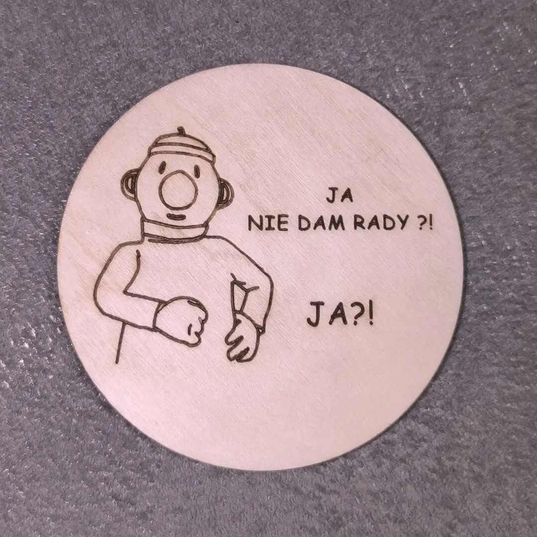 podkładka z postacią jak z bajki "Sąsiedzi"