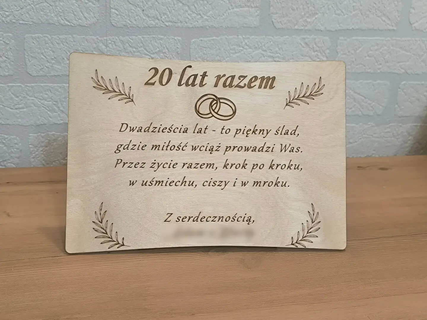 życzenia na rocznicę ślubu - 20 lat